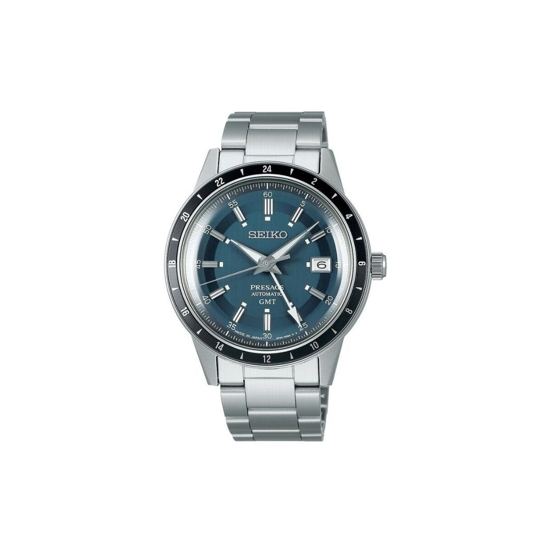 Seiko Presage Style 60s ‘Road Trip’ GMT – Petrol Blue Dial