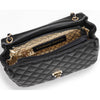 Tipperary Crystal – Quilted Shoulder Bag Palermo in Black