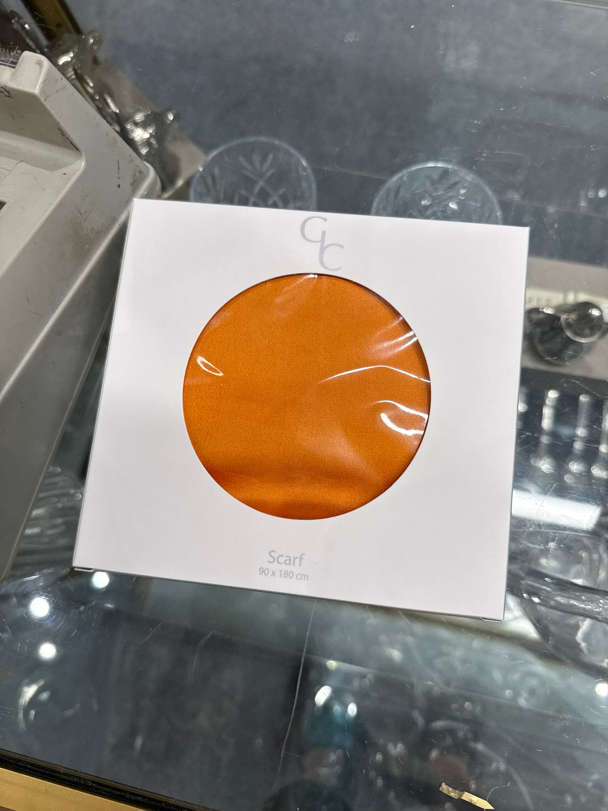 Galway - orange scarf