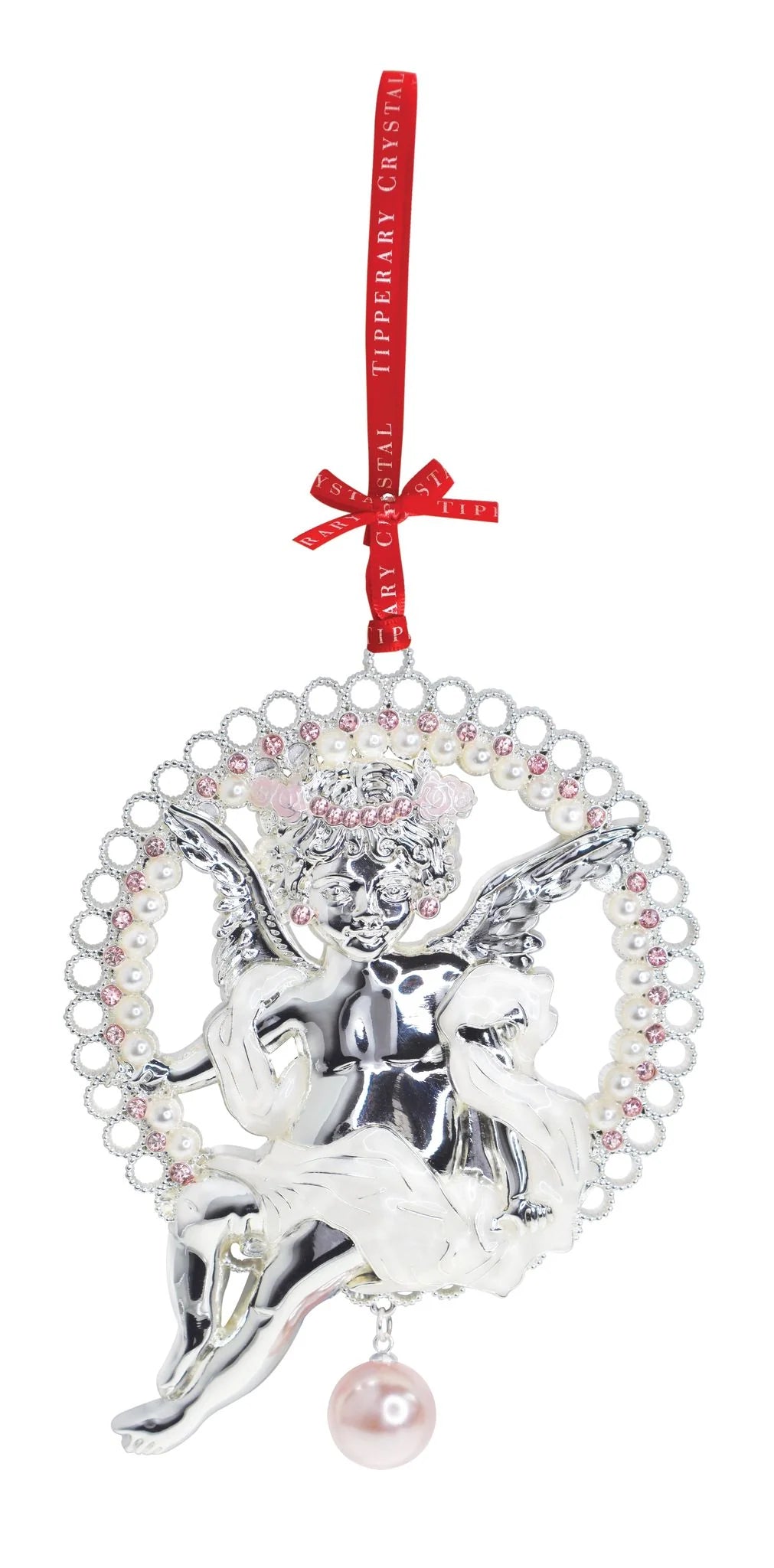 Tipperary Pearl Cherub Decoration