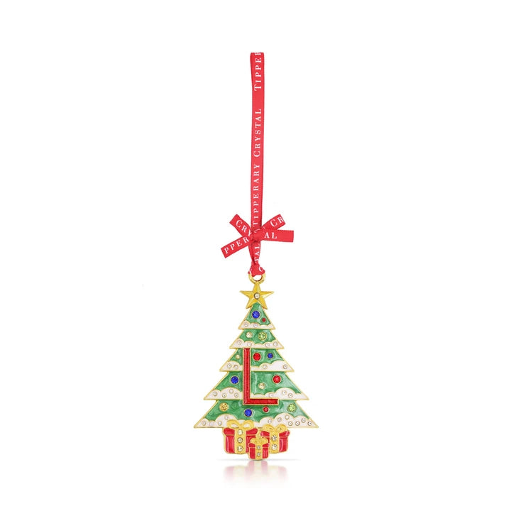 Tipperary Alphabet Christmas Tree Decoration - L