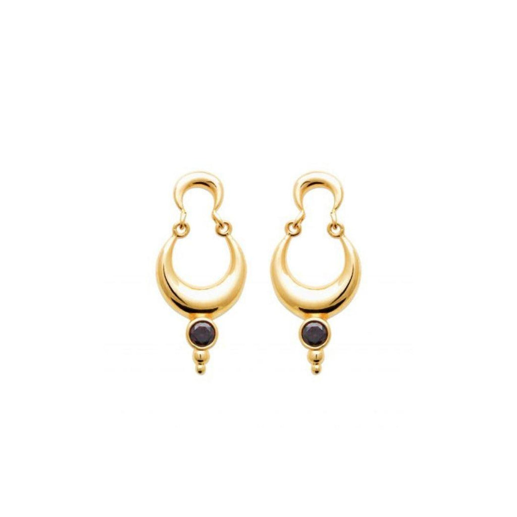 Burren “Dark Tide Drop Earrings” – Gold