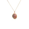 Engraved Floral Oval Locket – 9ct Gold