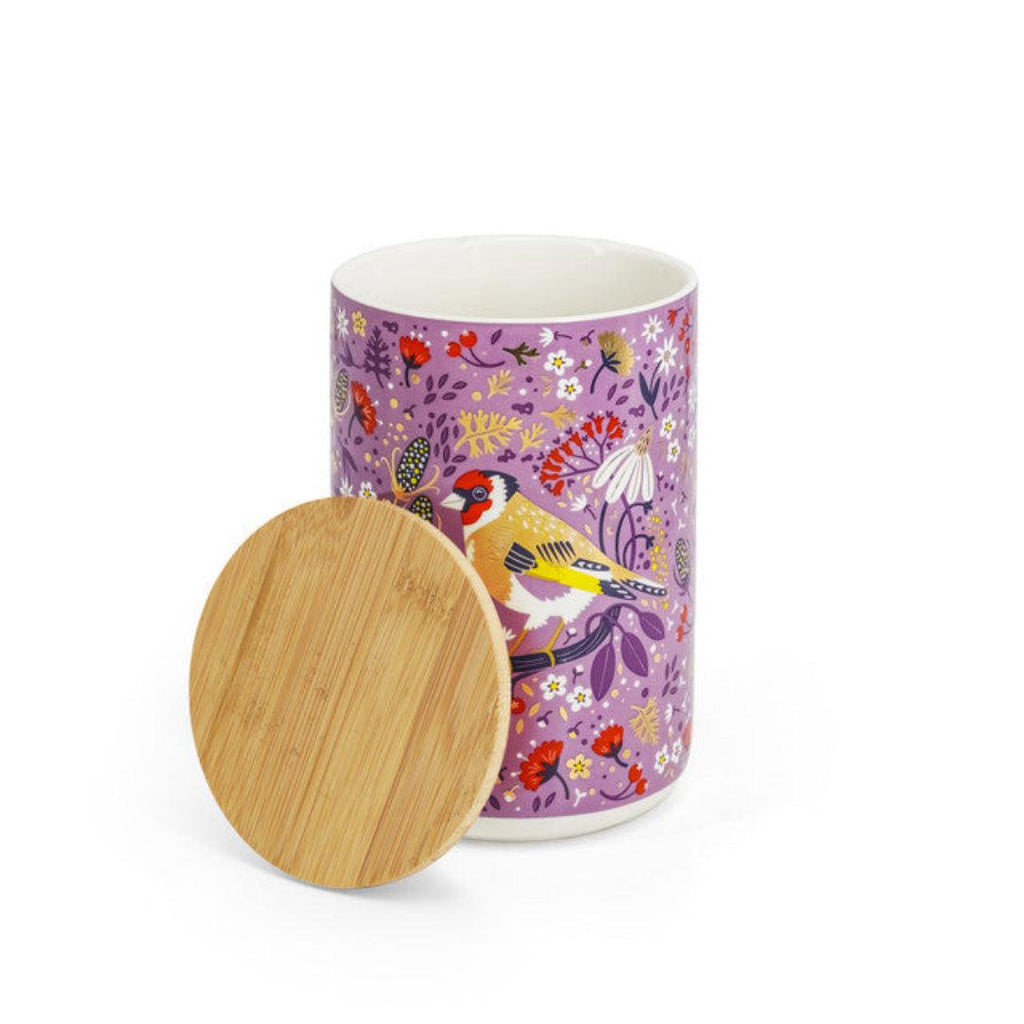 Birdy by Tipperary Crystal – Storage Jar (Goldfinch)
