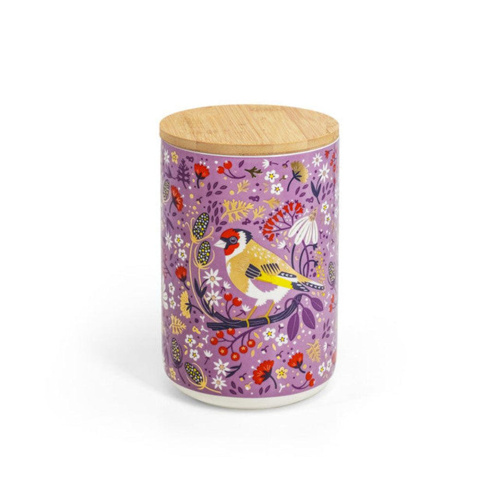 Birdy by Tipperary Crystal – Storage Jar (Goldfinch)