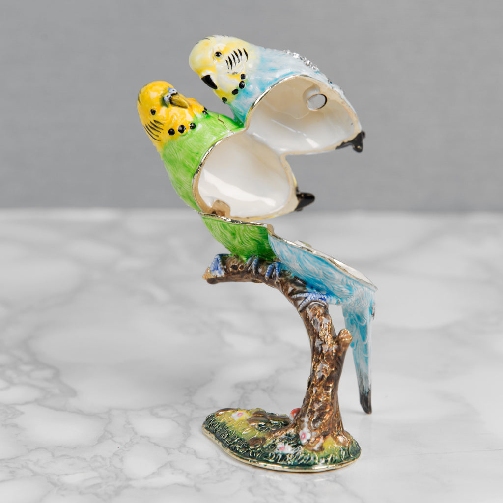 2 Budgerigars Trinket