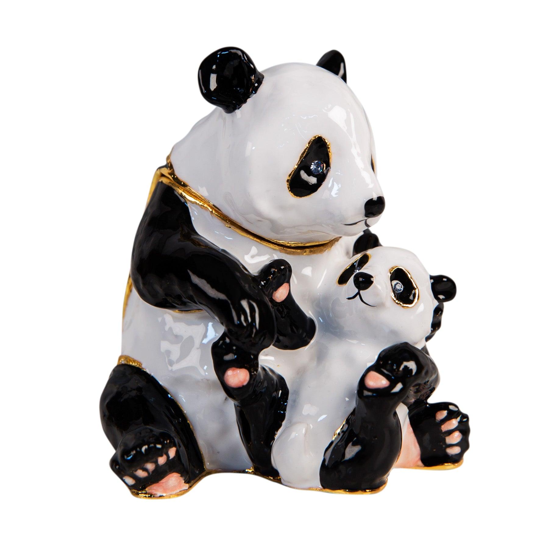 Treasured Trinket Panda & Cub Trinket Box