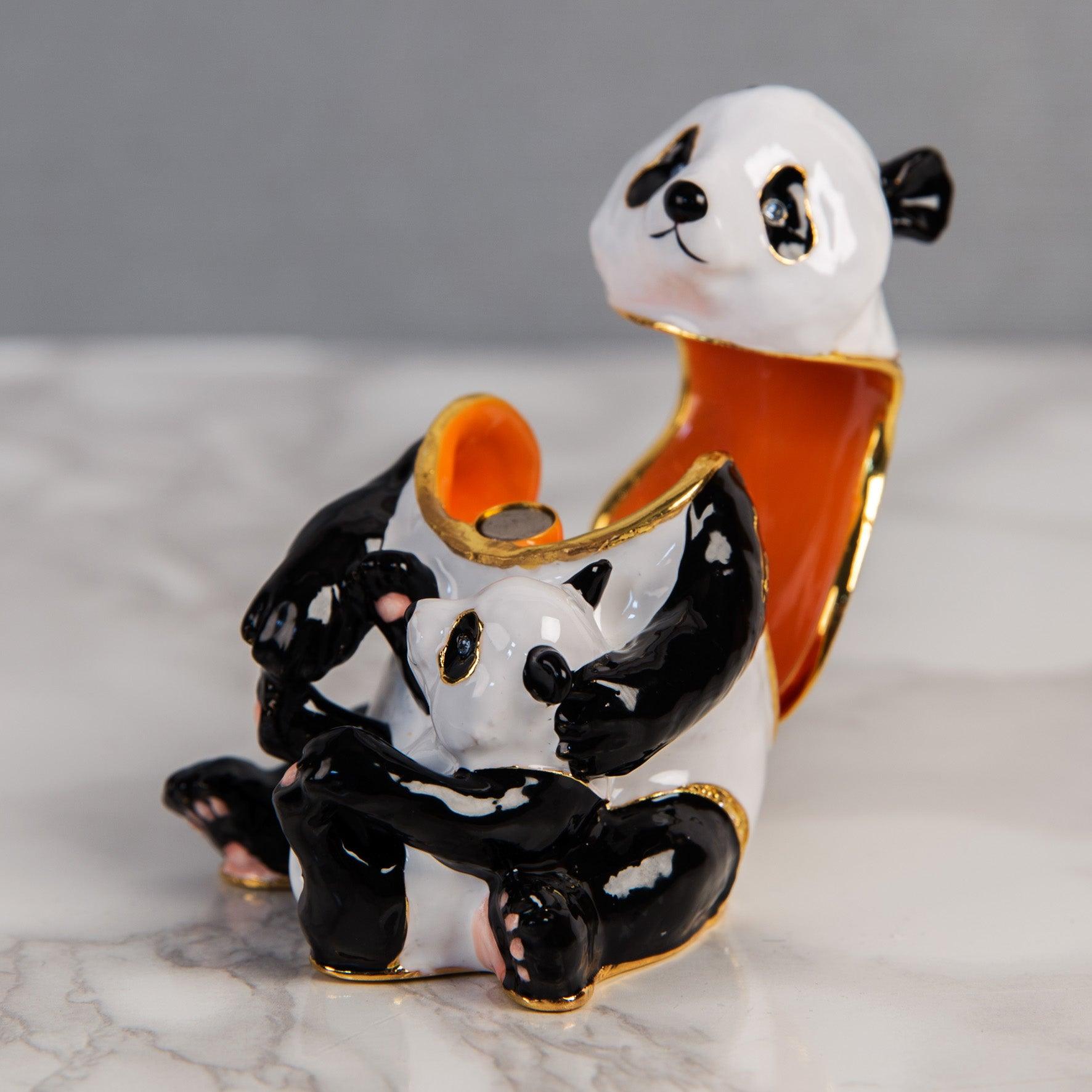 Treasured Trinket Panda & Cub Trinket Box