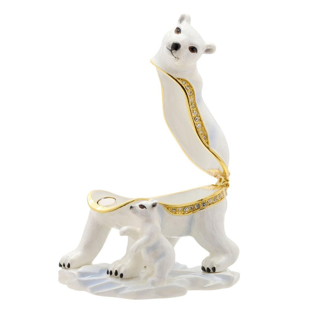 Treasured Trinket – Polar Bear & Cub Trinket Box