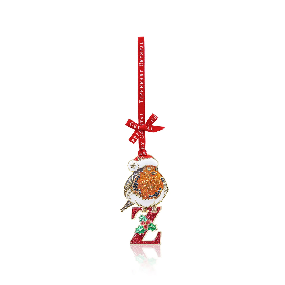 Tipperary Alphabet Robin Christmas Decoration - Z
