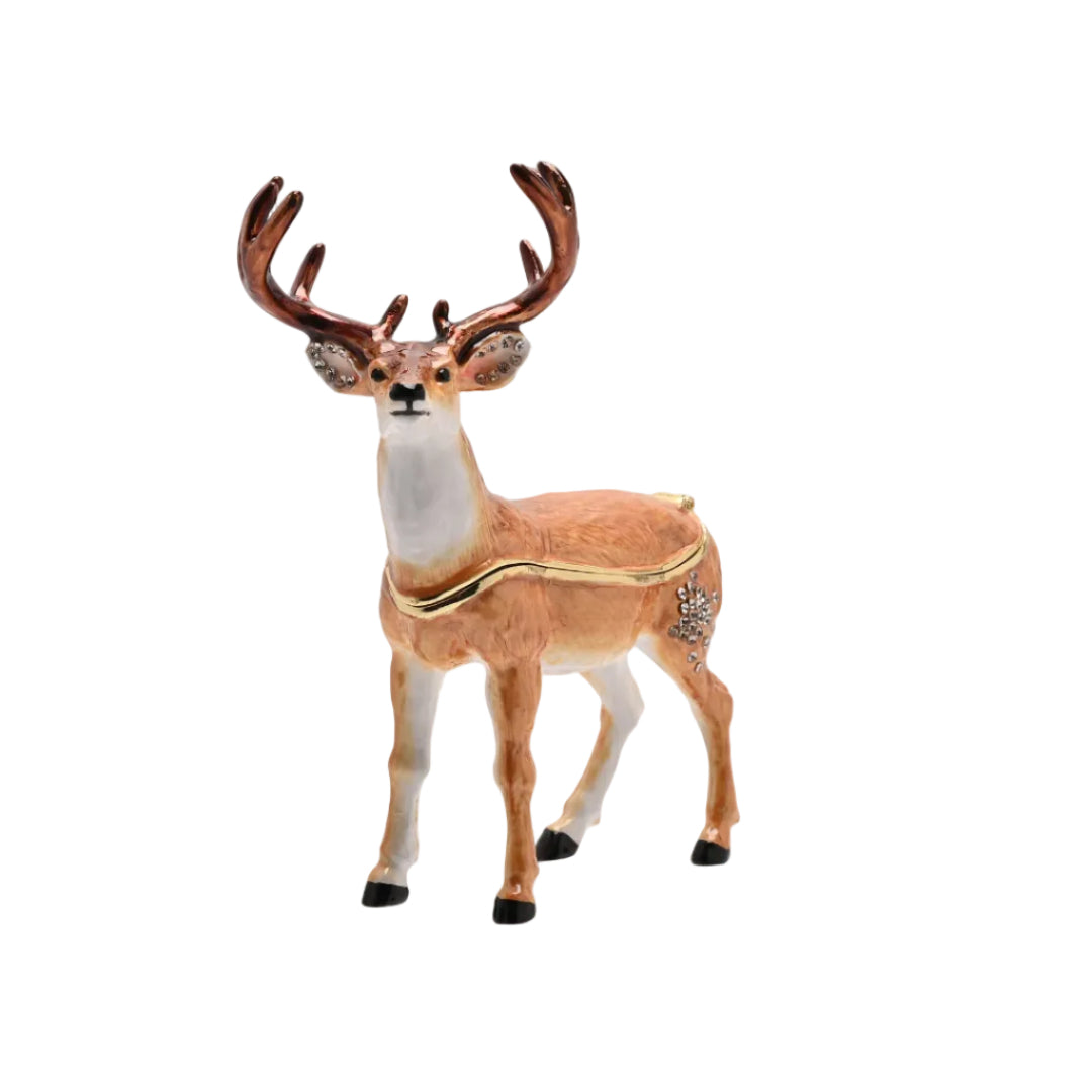 Treasured Trinket – Crystal Stag Trinket Box