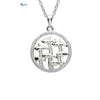 Circle Fish Necklace – Sterling Silver