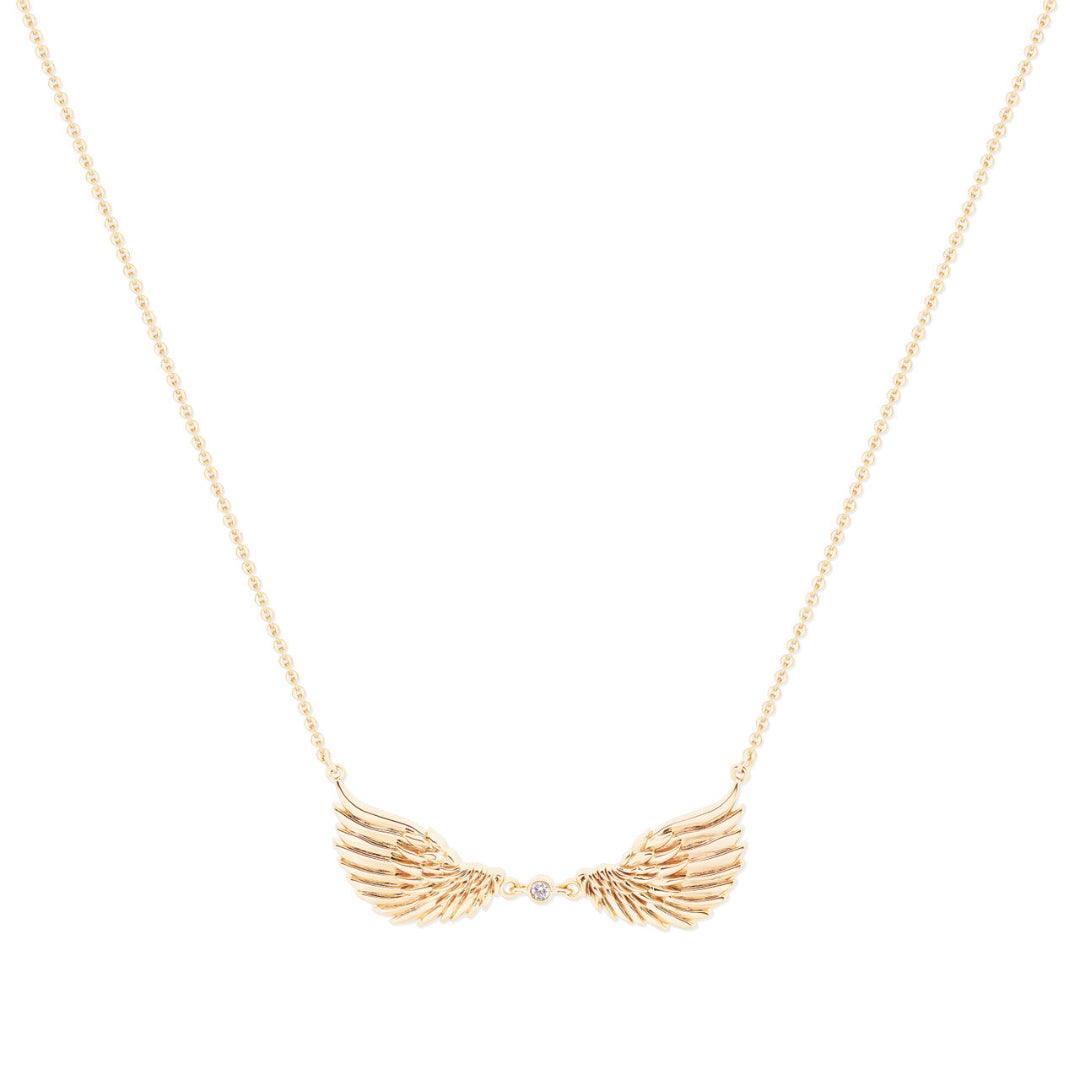 Angel Wings Double Pendant – Gold