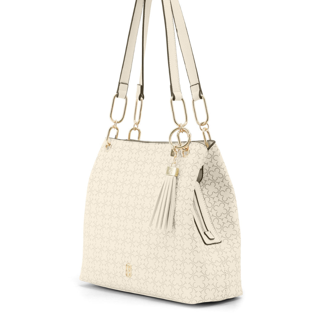 Tipperary Crystal – Monogram Tote in Ivory