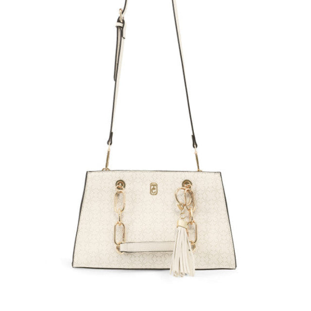 Tipperary Crystal – Monogram Handbag in Ivory