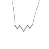 Luna Pulse Sterling Silver Necklace – Silver
