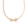 Bow Slinky Bow Necklace - Gold
