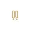Burren “Golden Link Drop Earrings” – Gold