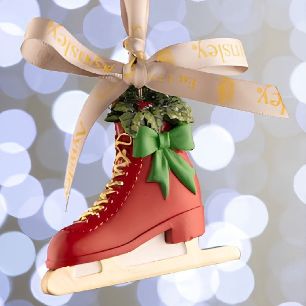 Aynsley ice skating ornament