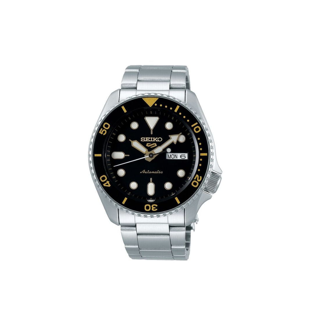 Seiko 5 Sports – Black Dial Dual-Colour Bezel