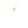 9ct Yellow Gold Freshwater Pearl Knot Necklace