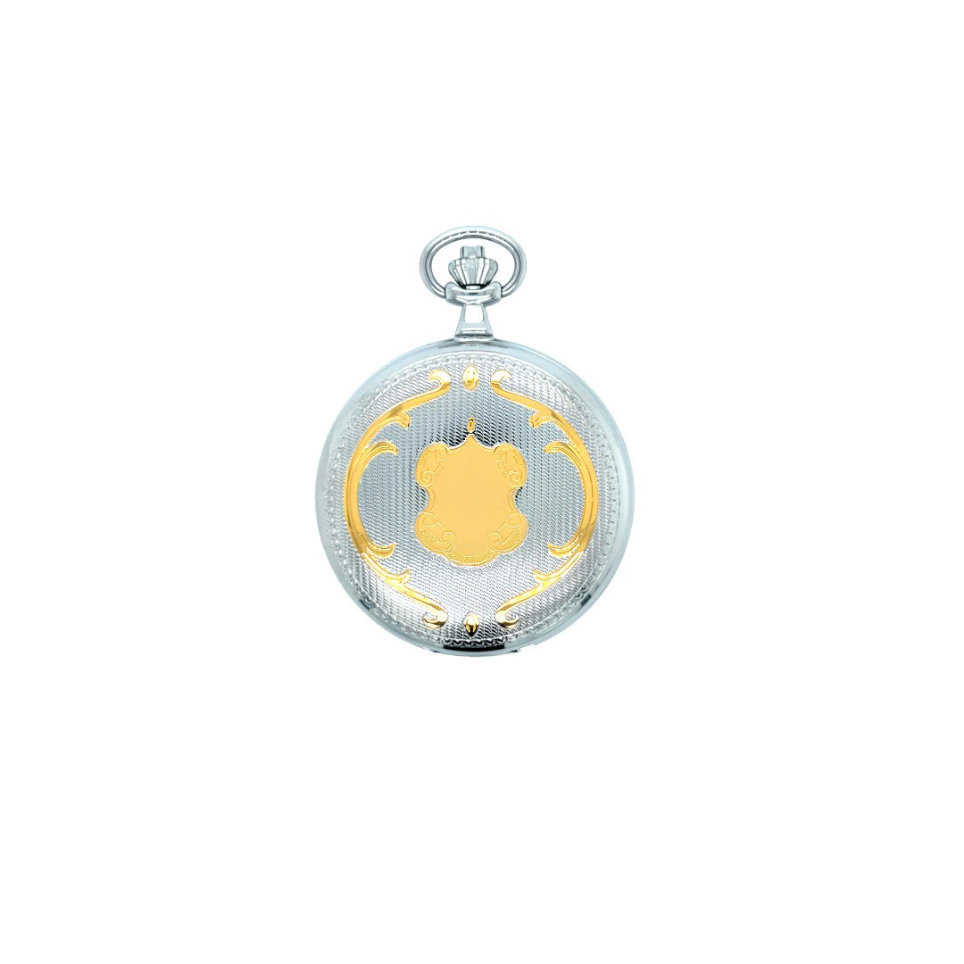 Dalton Two-Tone Engraved Pocket Watch with Full Figure Dial