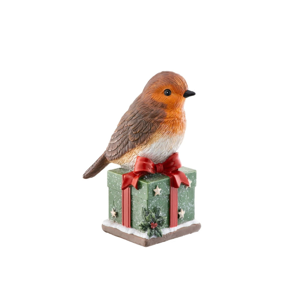 Aynsley Christmas Robin & Gift Figurines
