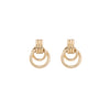 Burren Dove Triple Hoop Stud Earrings