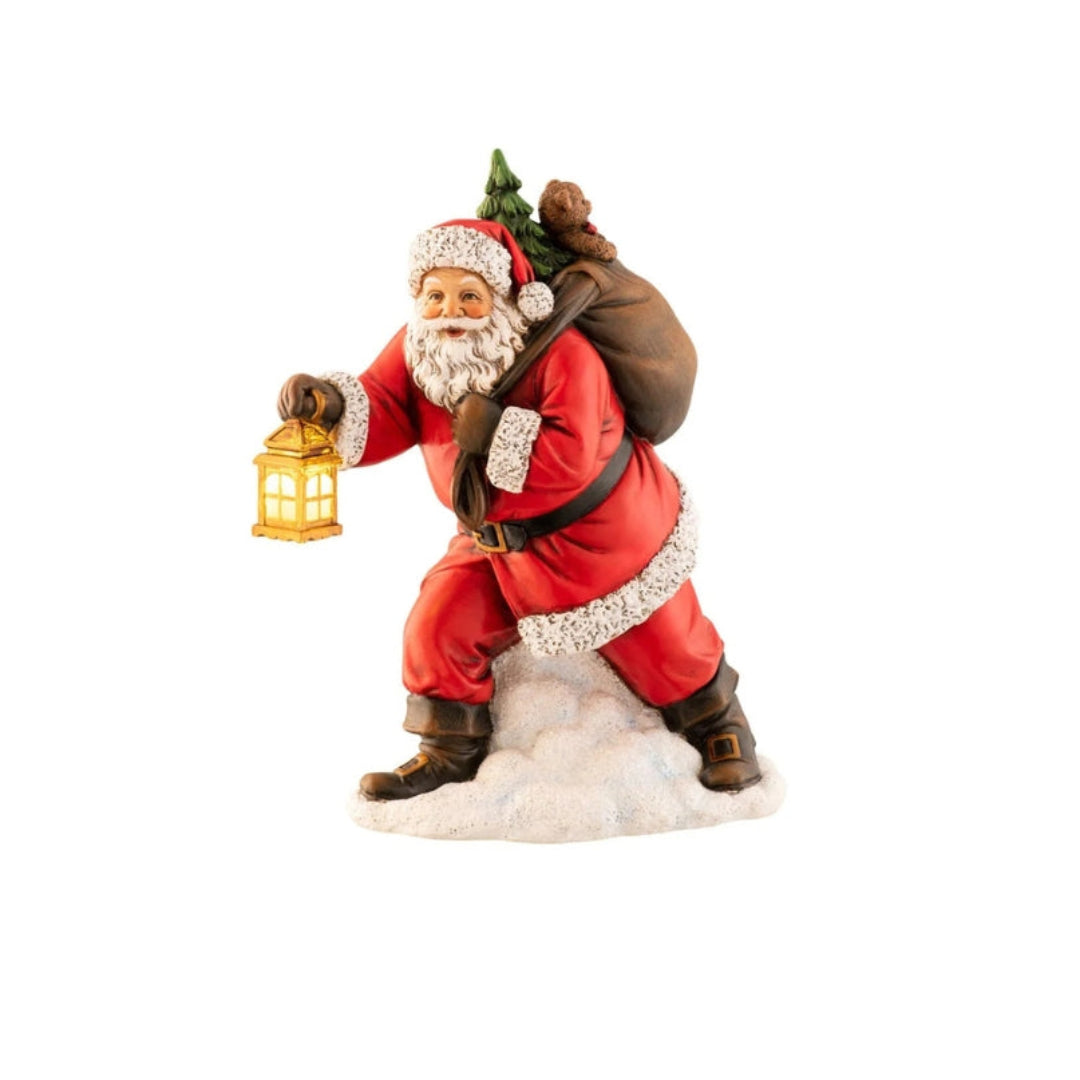 Aynsley Christmas Santa & Lantern Figurines