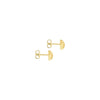 9ct Yellow Gold Diamond‑Cut Stud Earrings