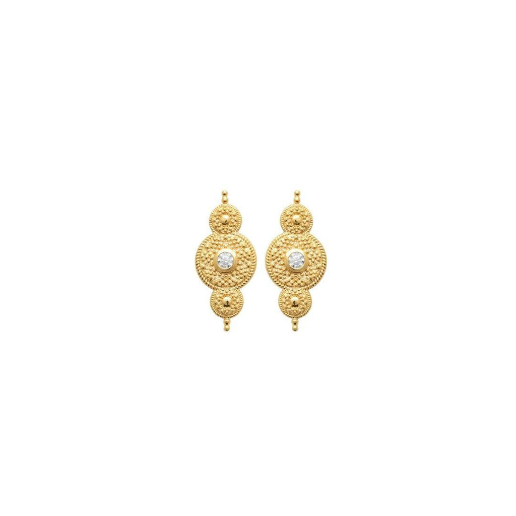 Burren “Stone Circles Earrings” – Gold