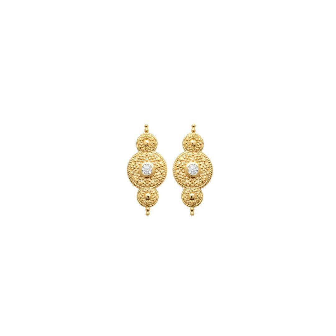 Burren “Stone Circles Earrings” – Gold