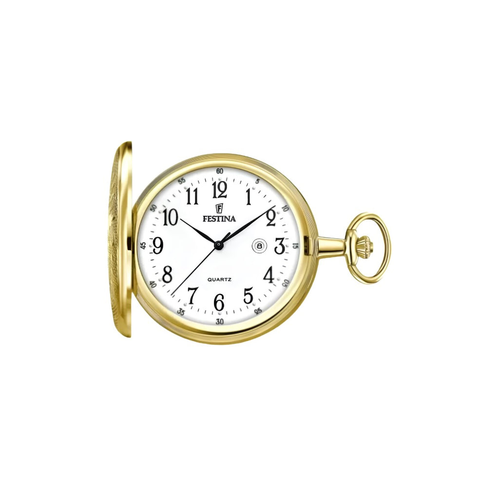 Festina Gold-Tone Pocket Watch