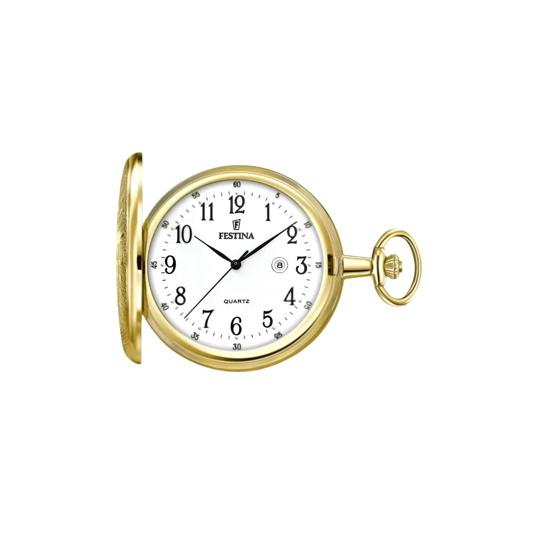 Festina Gold-Tone Pocket Watch