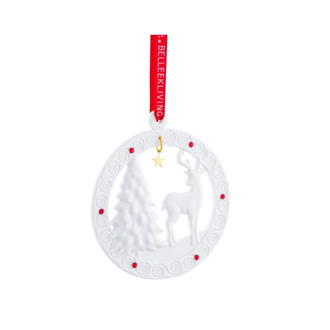 Belleek Reindeer Decoration