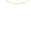 Sterling Silver Yellow Gold Plated Ball & Trace Chain