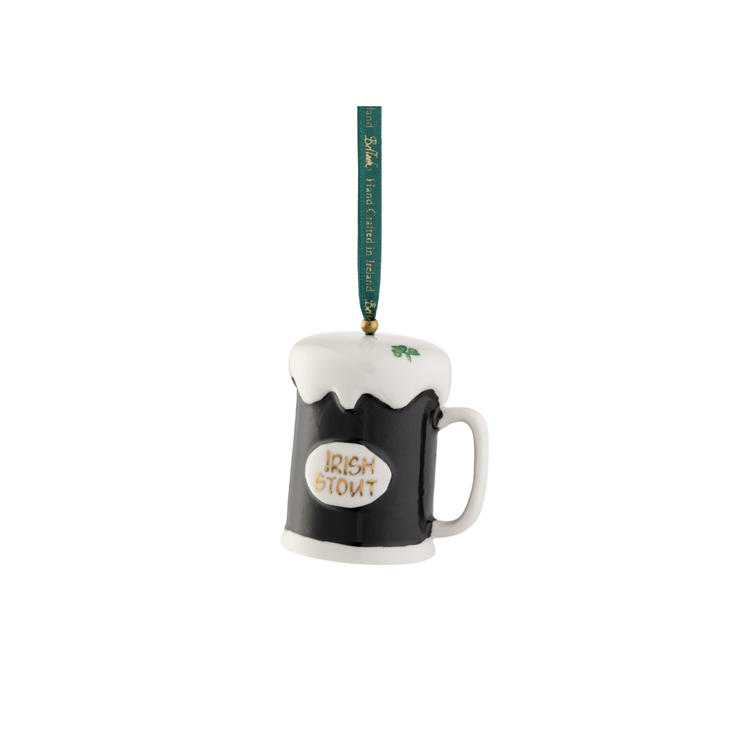 Belleek Classic Stout Tankard Ornament