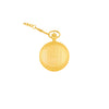 Dalton Gold-Tone Engraved Pocket Watch with Roman Numeral Dial & Chain