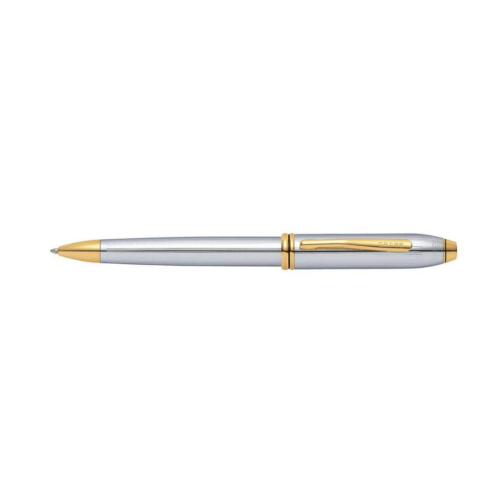 Cross - Townsend Presidential Ballpoint Pen – Polished Chrome & Gold