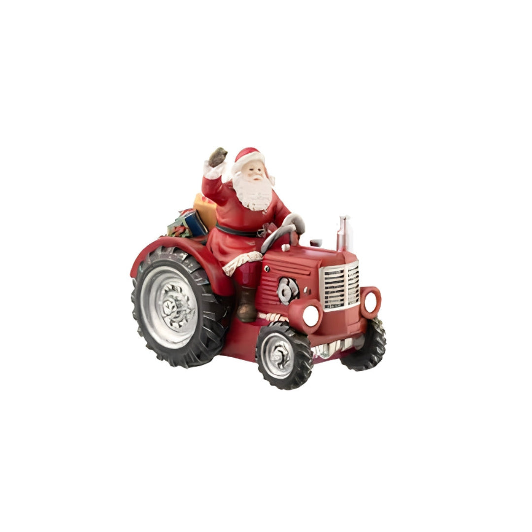 Aynsley Christmas Santas Tractor Figurines