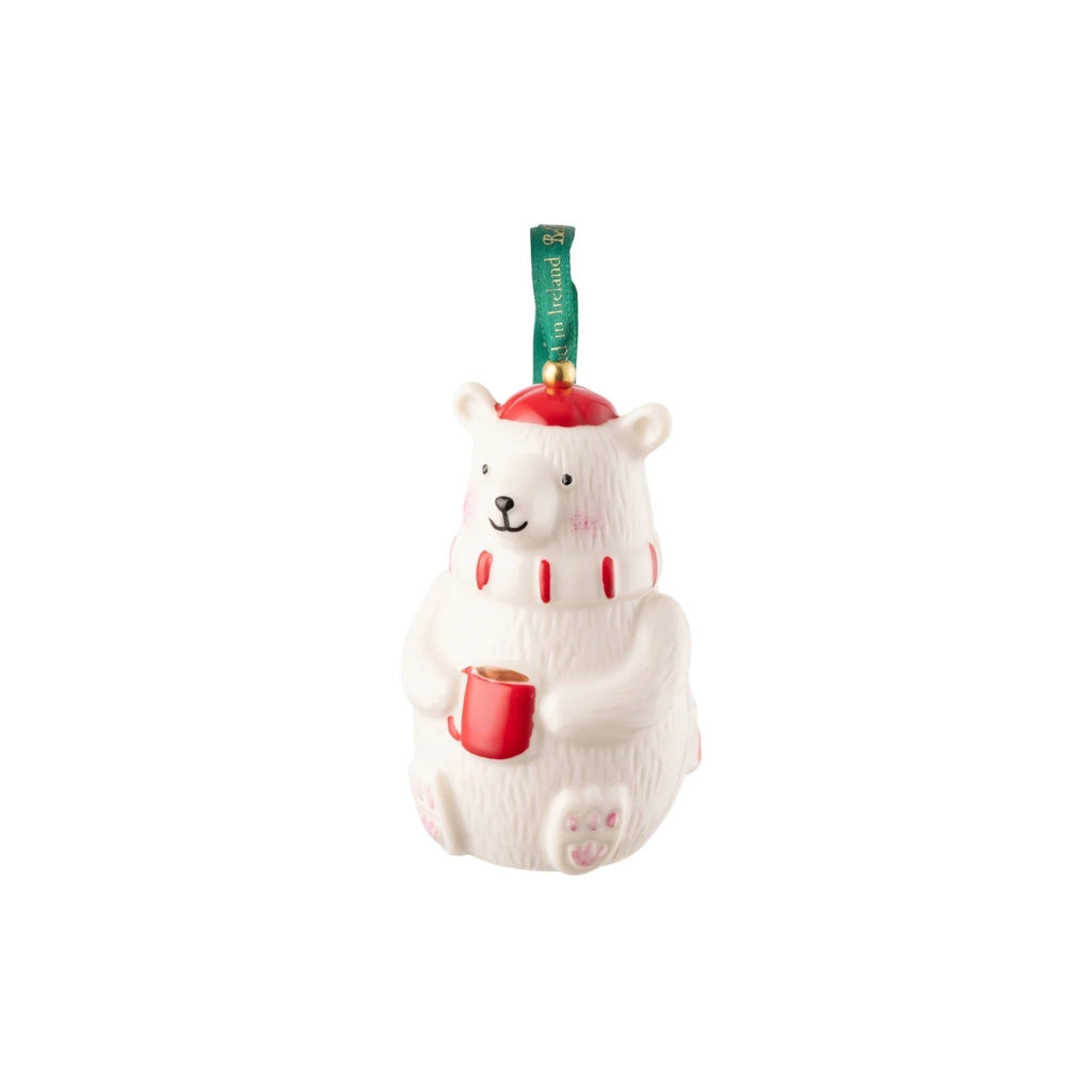 Belleek polar bear Ornament