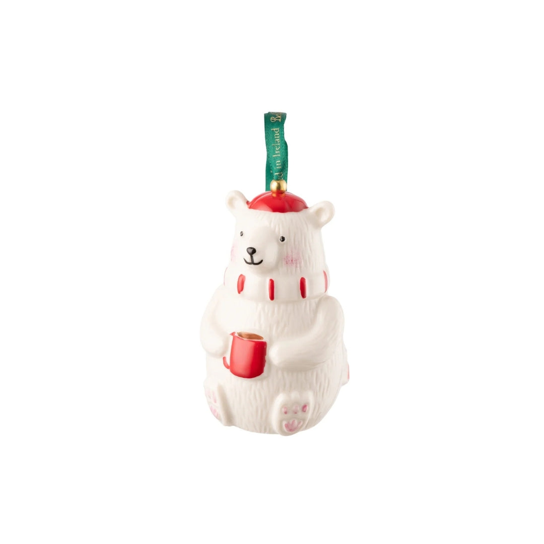 Belleek polar bear Ornament