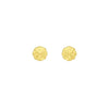 9ct Yellow Gold Diamond‑Cut Geometric Stud Earrings