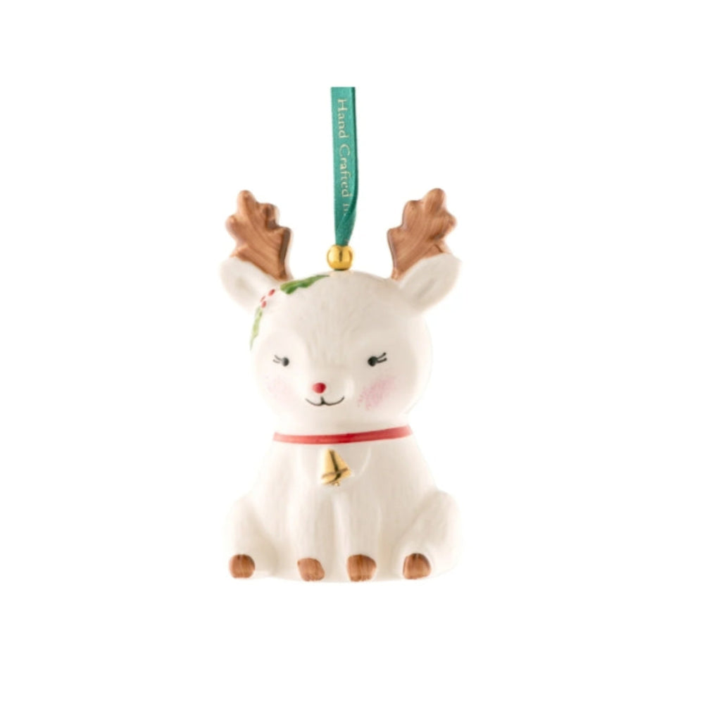Belleek Reindeer Ornament