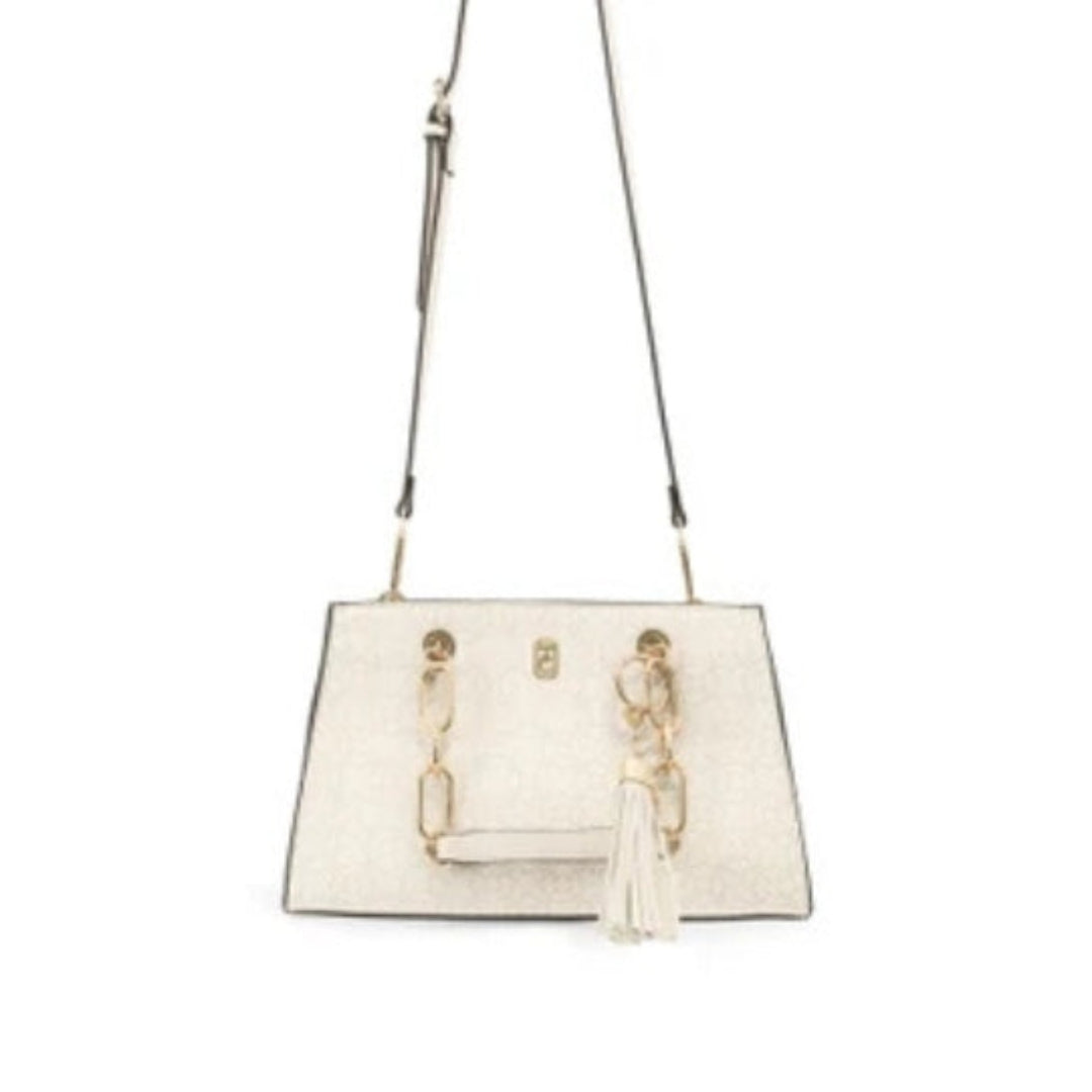 Tipperary Crystal TC Monogram Handbag – Ivory