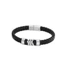 Lotus Style Men’s Braided Leather Bracelet