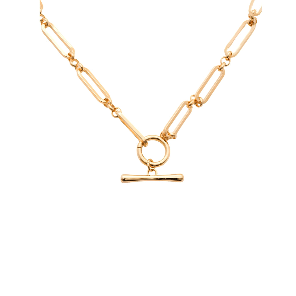 Burren Two Of Hearts T-Bar Necklace