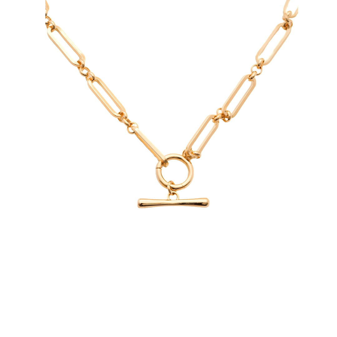 Burren Two Of Hearts T-Bar Necklace