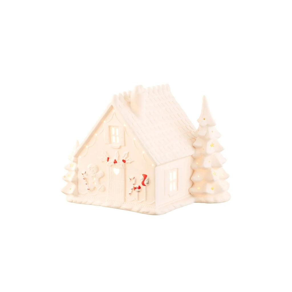 Belleek Ginger bread house LED