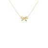 9ct Yellow Gold Bow Necklet